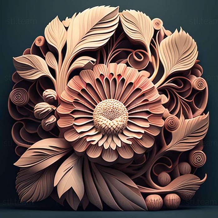 3D модель Цвітіння (STL)